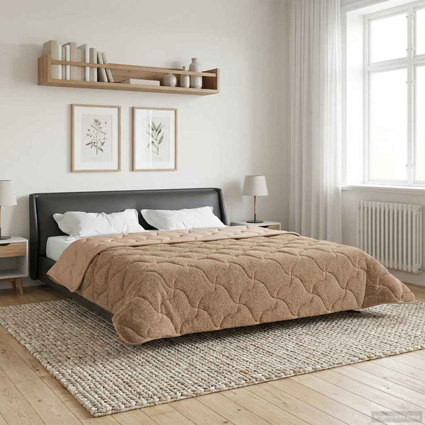 Kesäpeitto 220 x 260 cm Kesä Taupe Hengittävä