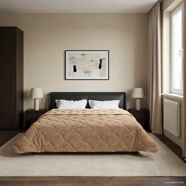 Kesäpeitto 240 x 260 cm Kesä Taupe Hengittävä