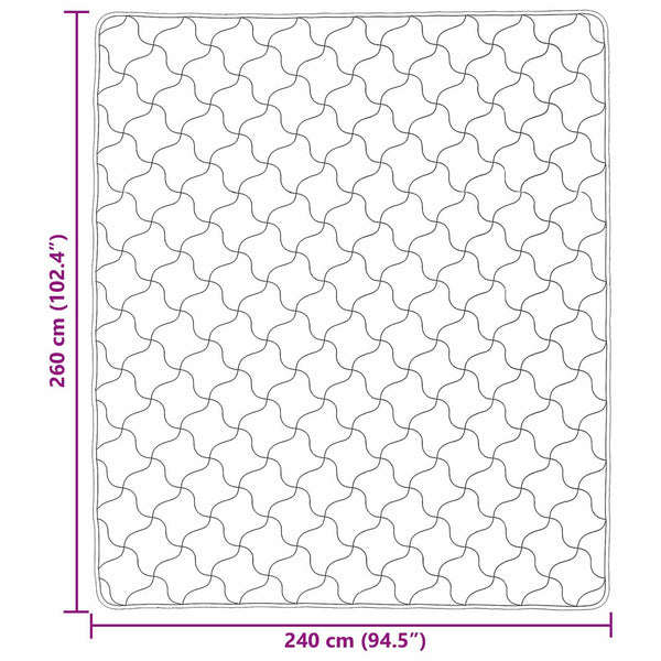 Koko Vuoden Peitto Quiltottu Antrasiitti 240 x 260 cm
