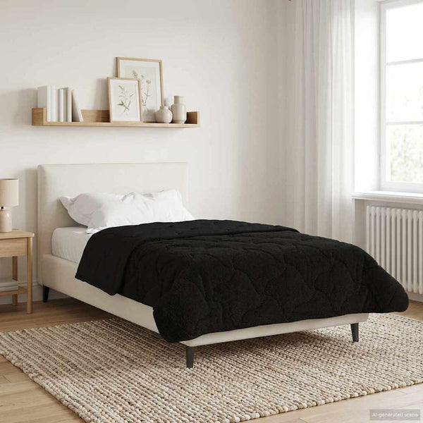 Koko Vuoden Peitto Quiltottu Musta 155 x 220 cm