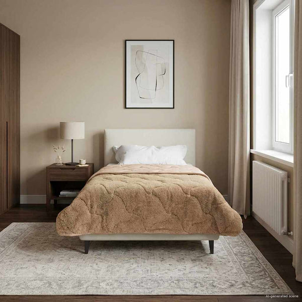 Koko Vuoden Peitto 135 x 200 cm Ei Harmaanruskea Hengittävä