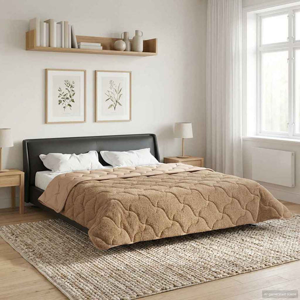 Koko Vuoden Peitto 200 x 200 cm Ei Harmaanruskea Hengittävä