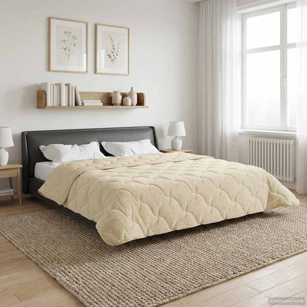 Koko Vuoden Peitto Quiltottu Kerma 200 x 200 cm