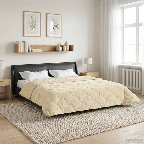 Koko Vuoden Peitto Quiltottu Kerma 200 x 240 cm