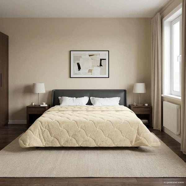 Koko Vuoden Peitto Quiltottu Kerma 220 x 260 cm