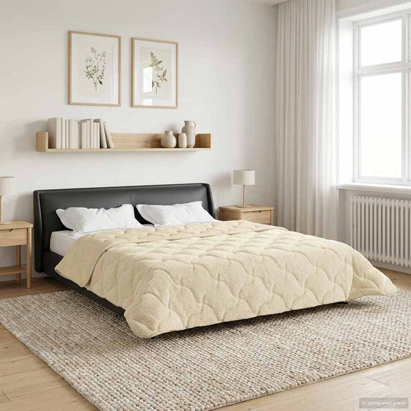 Koko Vuoden Peitto Quiltottu Kerma 240 x 260 cm