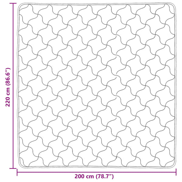Talvityyny 200 x 220 cm Talvi Vaaleanharmaa Hengittävä