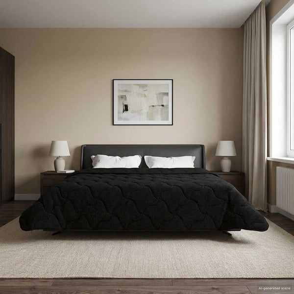 Talvityyny 200 x 220 cm Talvi Musta Hengittävä