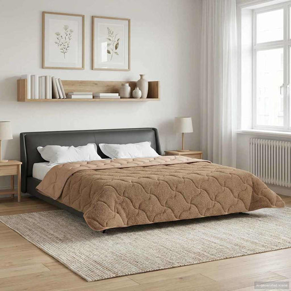 Talvityyny 200 x 200 cm Talvi Harmaanruskea Hengittävä