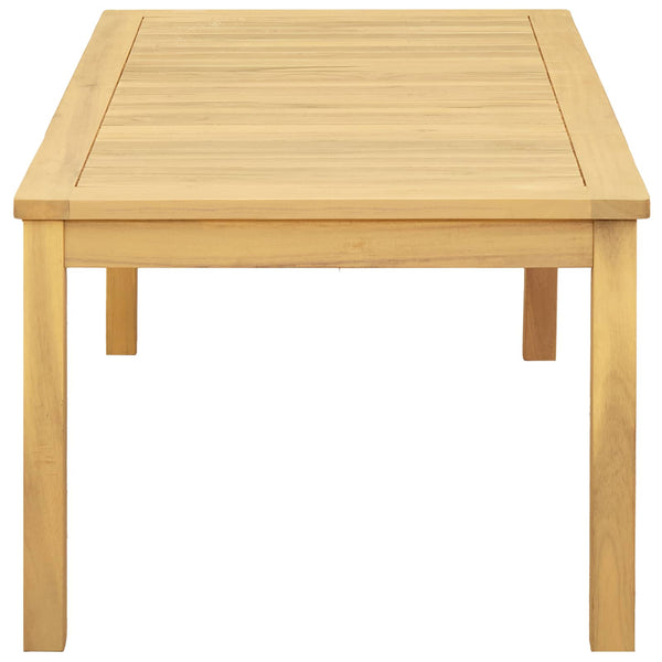 Sohvapöytä Vaalea akasia 110 x 60 x 45 cm Tiheä akasiapuu