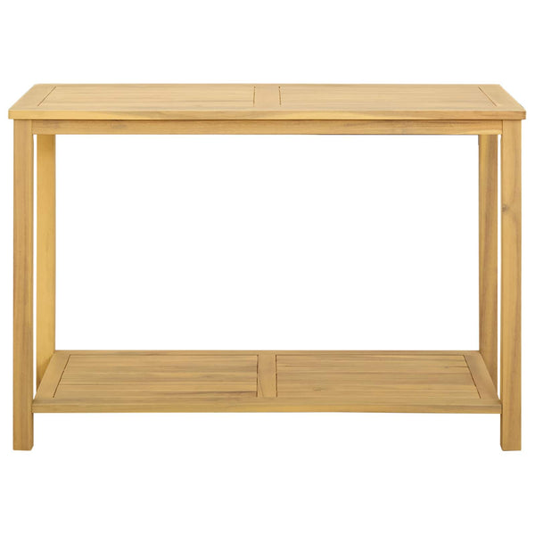 Puutarhakonsolipöytä Vaalea akasia 110 x 40 x 75 cm