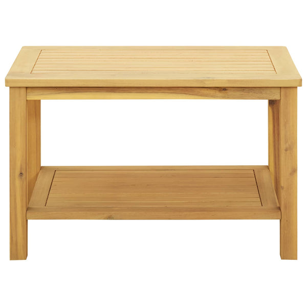 Sivupöytä Öljyinen luonnollinen 70 x 40 x 45 cm Tiheä akasiapuu