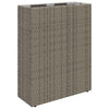 Korkea ruukku Harmaa 55 x 22 x 70 cm polyrottinki