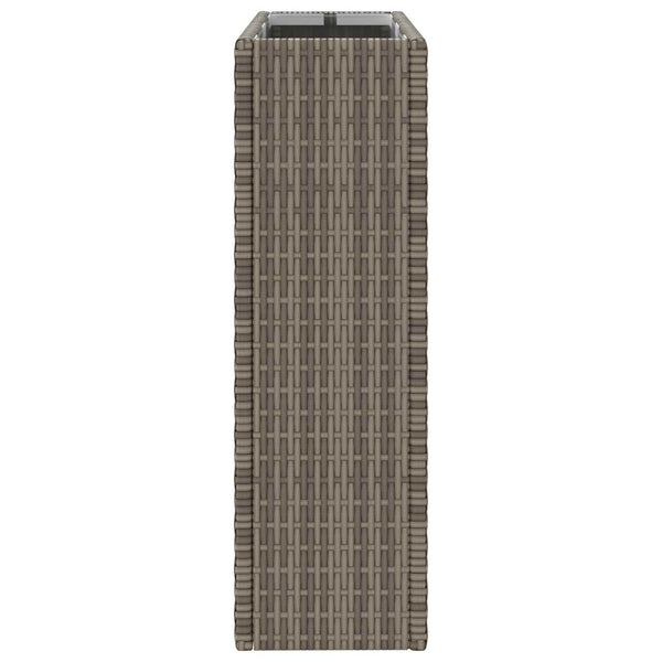 Korkea ruukku Harmaa 55 x 22 x 70 cm polyrottinki