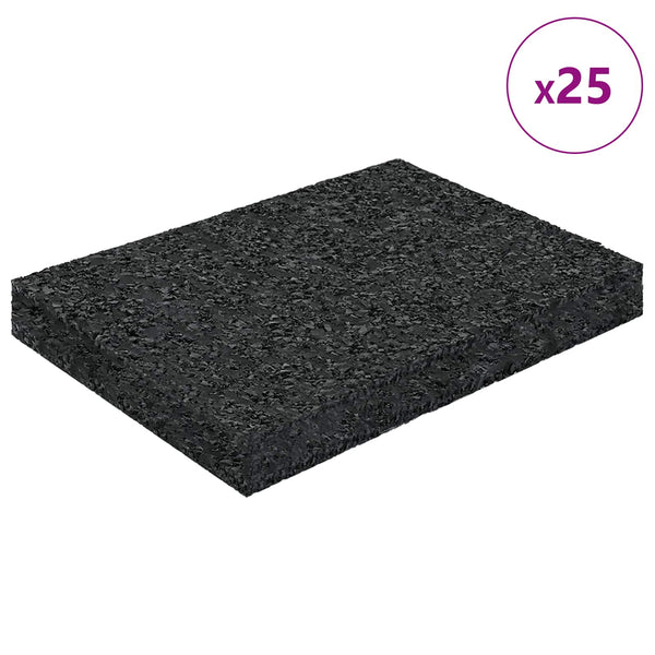 Kumirouhepatiopäällyste Musta 6 x 9 x 1 cm Kumi