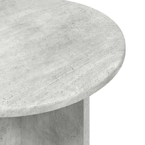 Sivupöytäsetti 2 pcs Betoninharmaa Käsitelty puu