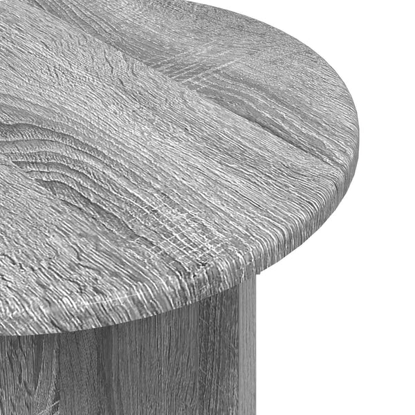 Sivupöytäsetti 2 pcs Harmaa sonoma Käsitelty puu