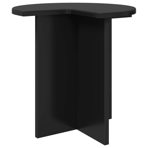 Sivupöytä 2 pcs Musta tammi Ø 39 x 38 cm Tekninen puu