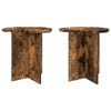 Sivupöytä 2 pcs Savutammi Ø 39 x 38 cm Tekninen puu