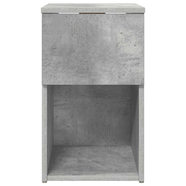 Sängynkaappi 2 kpl Betoninharmaa 29 x 31,5 x 49 cm Tekninen puu