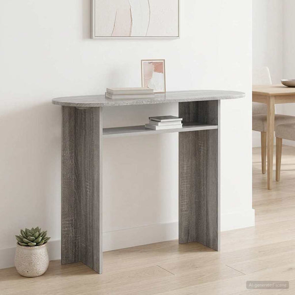 Konsolipöytä Harmaa sonoma 100 x 39,5 x 75 cm Tekninen puu