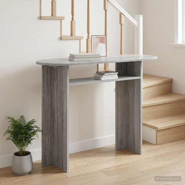 Konsolipöytä Harmaa sonoma 100 x 39,5 x 75 cm Tekninen puu