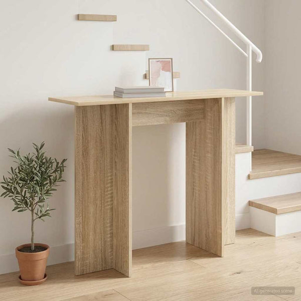 Konsolipöytä Sonoma-tammi 100 x 30 x 75 cm Tekninen puu