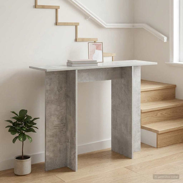 Konsolipöytä Betoninharmaa 100 x 30 x 75 cm Tekninen puu