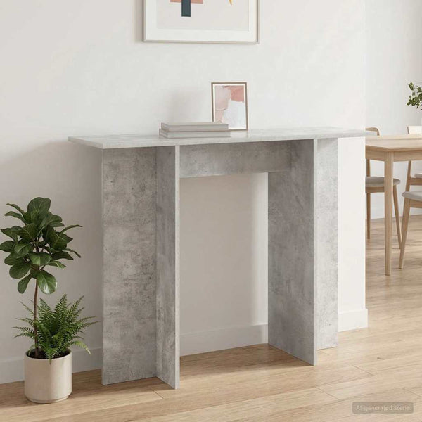 Konsolipöytä Betoninharmaa 100 x 30 x 75 cm Tekninen puu