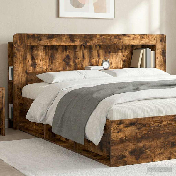 Päätykaappi Savustettu Tammi 215 x 18,5 x 100 cm Käsitelty puu