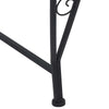 Puun penkki 4 -istuttava 160 x 80 x 44 cm steel Musta