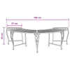 Puun penkki 4 -istuttava 160 x 80 x 44 cm steel Musta