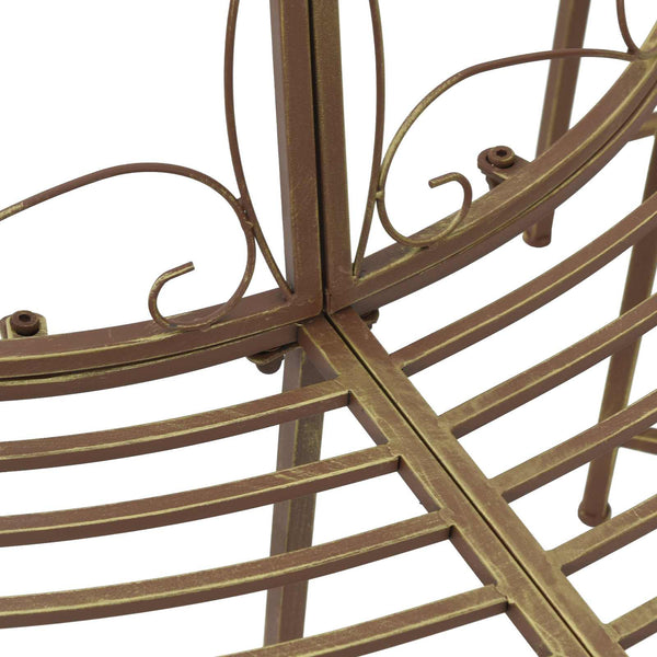 Puun penkki 4 -istuttava 160 x 80 x 89 cm steel Antiikkiruskear