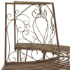 Puun penkki 4 -istuttava 160 x 80 x 89 cm steel Antiikkiruskear