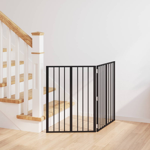 Koiraportti 2 kpl Musta 60 x 80 cm Galvanoitu teräs