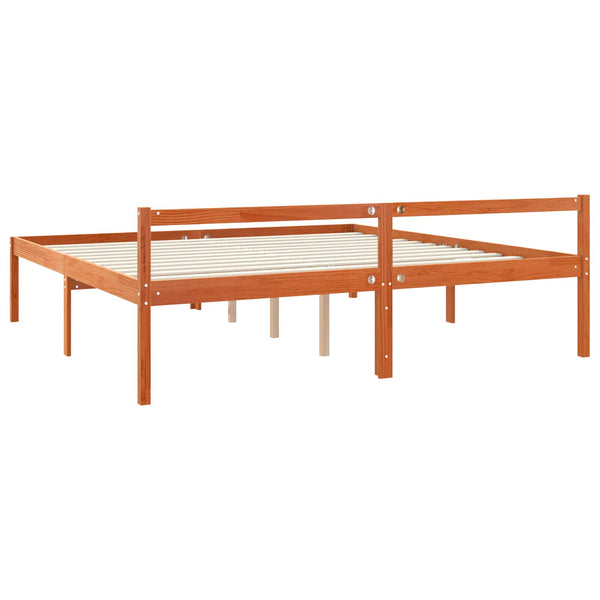 Sängyn runko Vaha ruskea 6FT Super King Size Massiivinen mänty