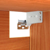 Seinäkaappi 2 kpl Vaha ruskea 80 x 30 x 35 cm Massiivinen mänty