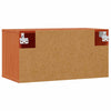 Seinäkaappi 2 kpl Vaha ruskea 60 x 30 x 30 cm Massiivinen mänty