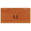 Seinäkaappi 2 kpl Vaha ruskea 60 x 30 x 30 cm Massiivinen mänty