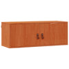 Seinäkaappi 2 kpl Vaha ruskea 80 x 30 x 30 cm Massiivinen mänty