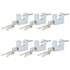 Riippulukko 6 pcs Hopea Teräs