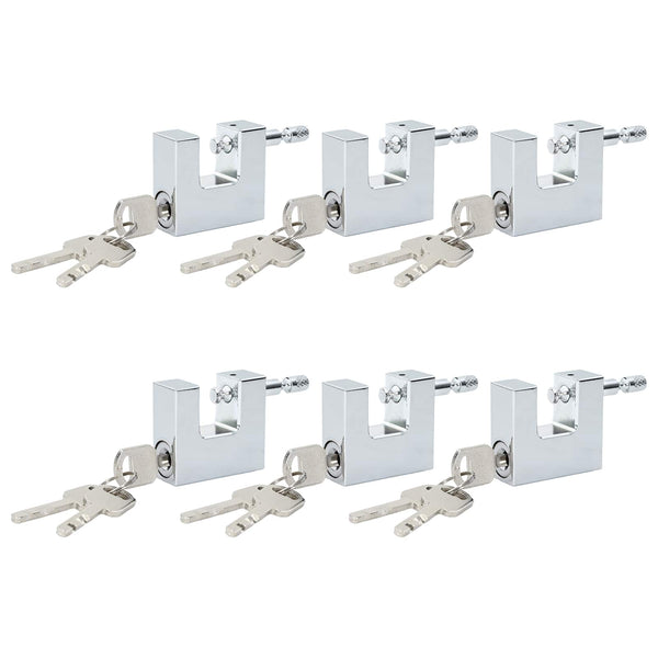 Riippulukko 6 pcs Hopea Teräs
