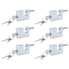 Riippulukko 6 pcs Hopea Teräs