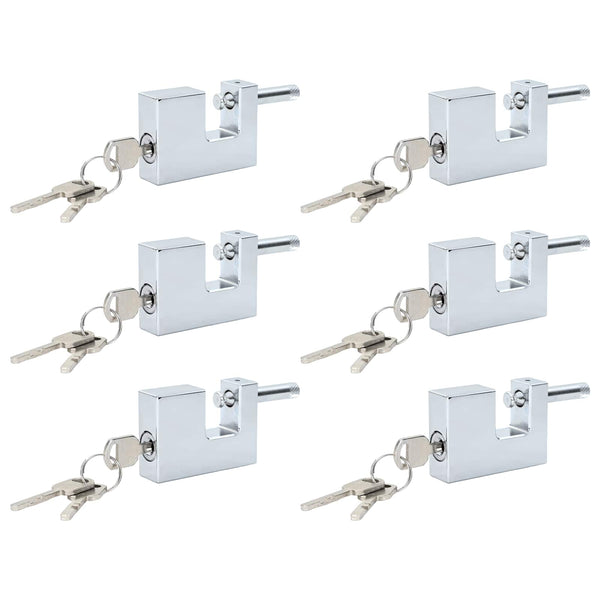 Riippulukko 6 pcs Hopea Teräs