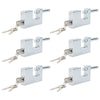 Riippulukko 6 pcs Hopea Teräs
