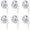 Discus-lukot avaimilla 6 pcs Hopea 6 x 2.3 x 6 cm