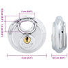 Discus-lukot avaimilla 6 pcs Hopea 6 x 2.3 x 6 cm