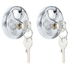 Discus-lukot avaimilla 2 pcs Hopea 7 x 2.4 x 7 cm