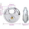 Discus-lukot avaimilla 12 pcs Hopea 9 x 2,8 x 9 cm