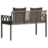 Ulkoilmapenkit 2 -Seater 116 x 56 x 75 cm polyrottinki